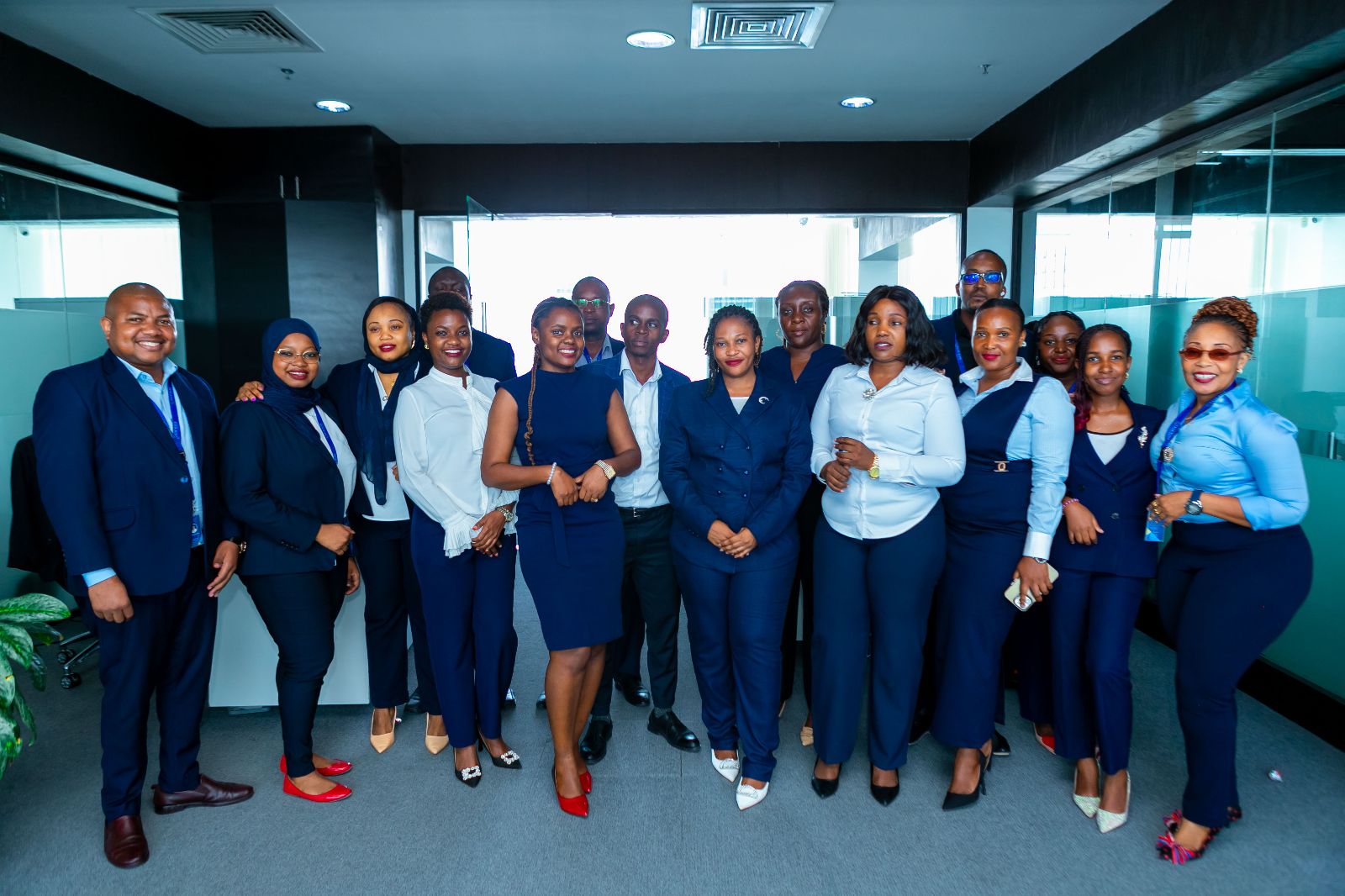Exim Bank Tanzania team members together at a careers event